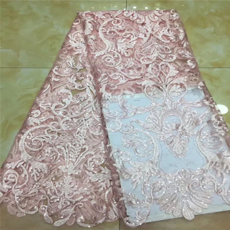 

Cassiel African Lace Fabric 2019 High Quality Lace Nigerian Tulle Lace Fabric French Net Lace Fabric For Evening Dress Gold