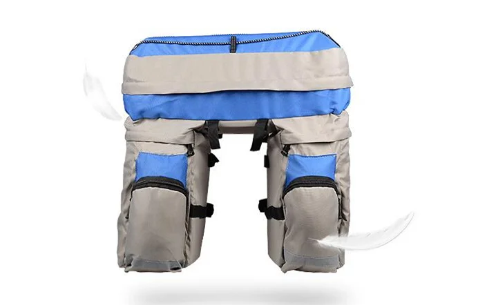 ROSWHEEL 60L 3 в 1, водонепроницаемая сумка для горного велосипеда, велосипедная сумка, двухсторонняя задняя стойка, заднее сиденье, сумка для багажника