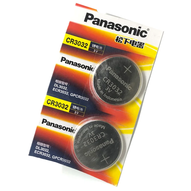 2 шт./лот Panasonic CR3032 CR 3032 DL3032 ECR3032 3V литиевый Автомобильный ключ дистанционного