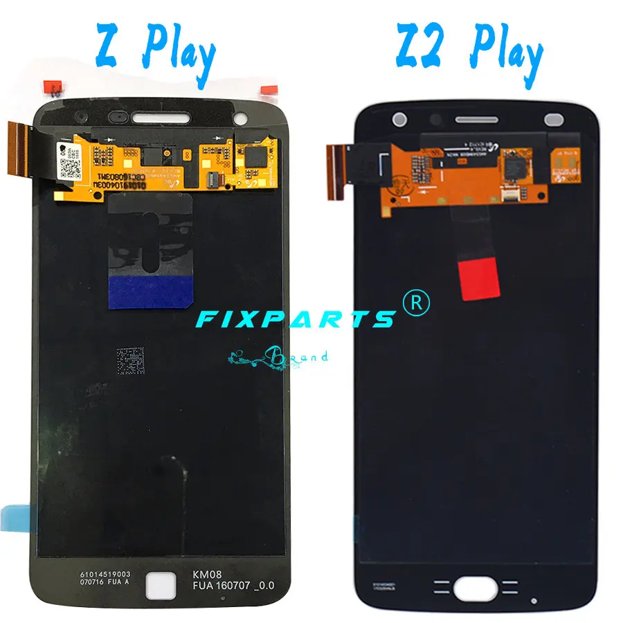 Для Motorola Moto Z Play ЖК-дисплей с сенсорным экраном дигитайзер панель сборка Замена Z2 для 5," Moto XT1635 ЖК