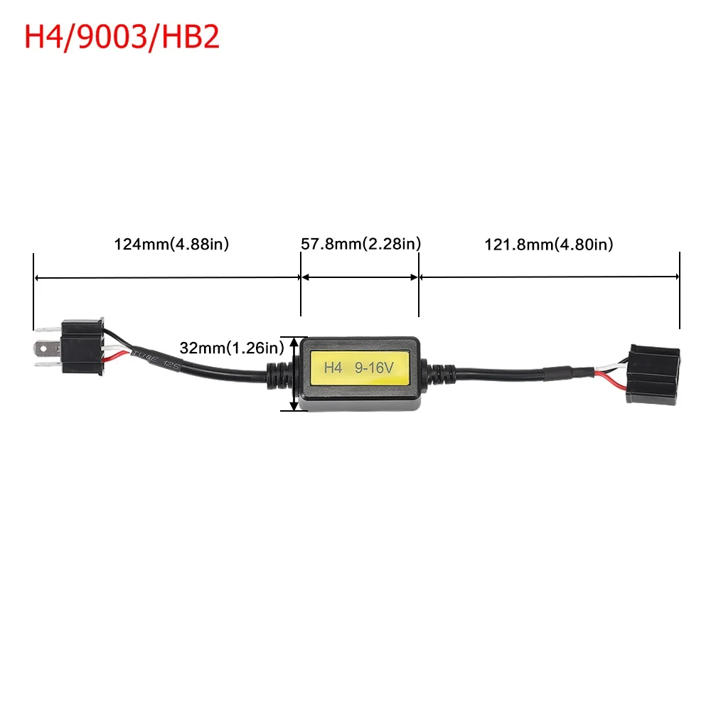 2x9005/HB3 9006/HB4/9012 H1 H3 H4 H7 H8 H11 H16(JP) Автомобильный головной светильник, светодиодный, без ошибок, без мерцания, декодер, автомобильный светильник, аксессуары
