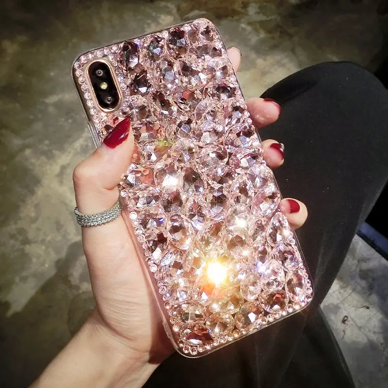Fashion Crystal Diamond Case Cover For Iphone 13 12 11 Pro XS Max XR X 8 7 Plus Samsung Galaxy Note 20 10 S21/20 Ultra S10 Plus