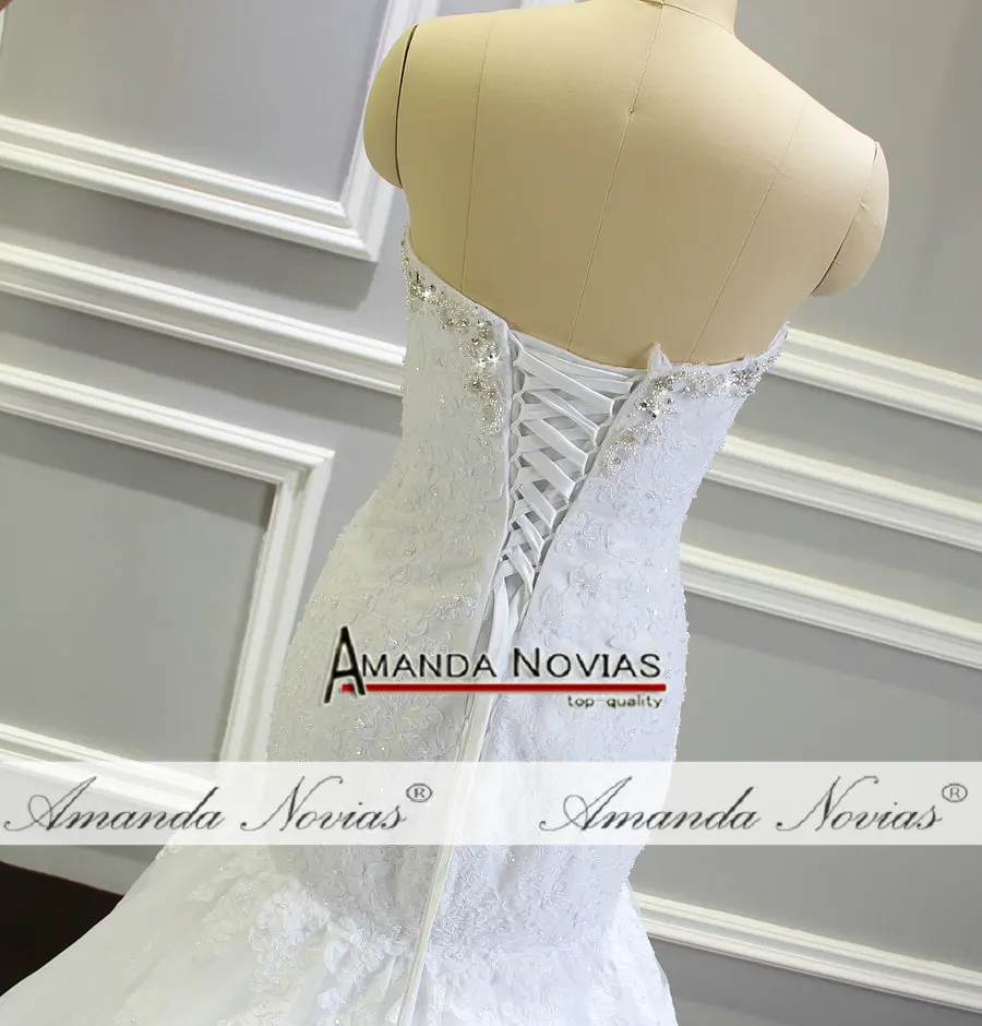 Vestidos de novia белое свадебное платье с бисером атласное белое свадебное платье без бретелек
