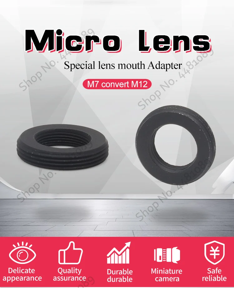 BINYEAE Mount lens holder M7 mount to M12 mount adapter ring, M7 to M12 mount конвертер ring