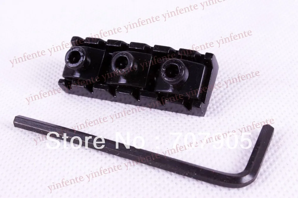

New Black Guitar Lock nut 42mm For Double Lock System Bridge