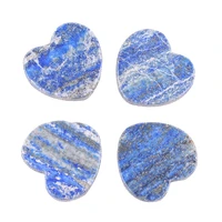 diy handmade pendant earring jewelry accessories natural lapis lazuli heart shaped cross square geometrical bare stone material