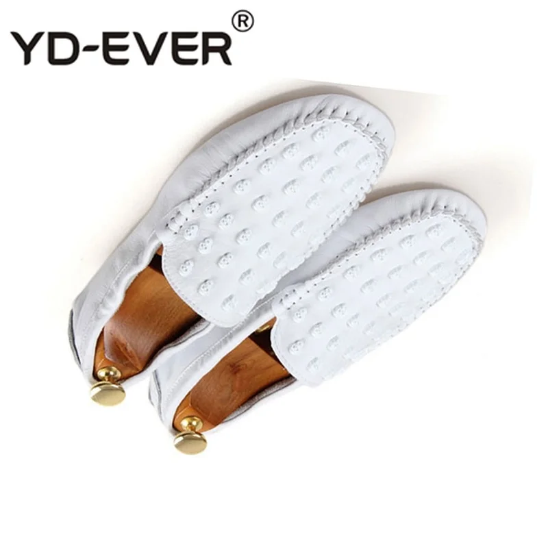 Rubber Soft Men Designer Leather Loafers New Skull Casual 2019 Slip On Genuine British Style Moccasins Shoes Real White Driving | Обувь