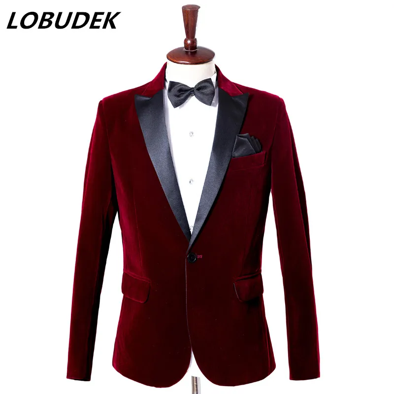 Костюм мужской (пиджак + брюки) костюм мастера церемоний для выступления Модный