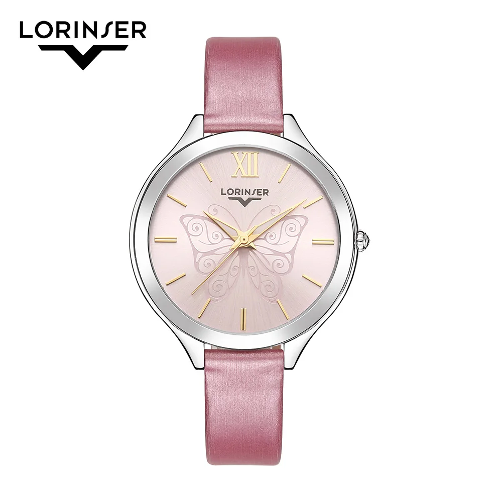 Lorinser пояса из натуральной кожи для женщин часы montre femme бабочки женские