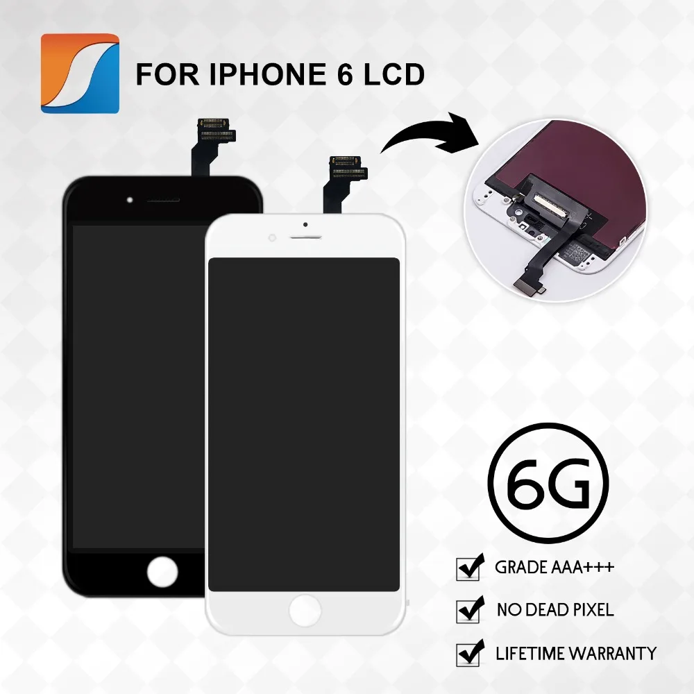 Сменный сенсорный ЖК экран класса AAA + 10 шт./лот для iPhone 6|aaa lcd|iphone 6 lcd6 lcd |