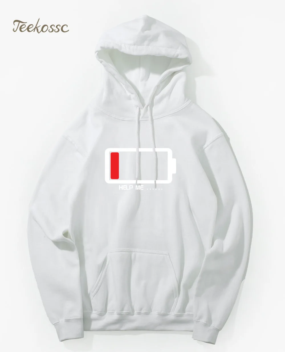 

Creative Help Me Men Funny Hoodies Sweatshirt Men 2020 New Winter Autumn Hooded Hoody Battery personality Design Hoodie Homme