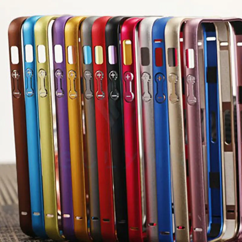 

2016.New and bumper for iPhone 5 5s Cover aluminum + acrylic accessories the border protective glass for iPhone 5s Cases