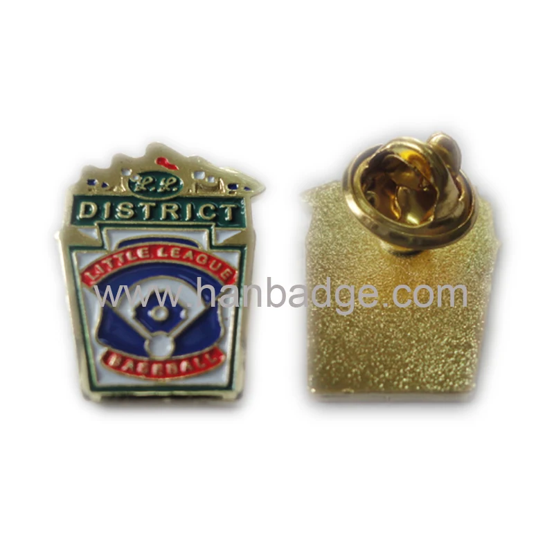 

Customized Lapel Pin Custom Designed Badge Die Struck Soft Enamel Brooch In Gold Finish