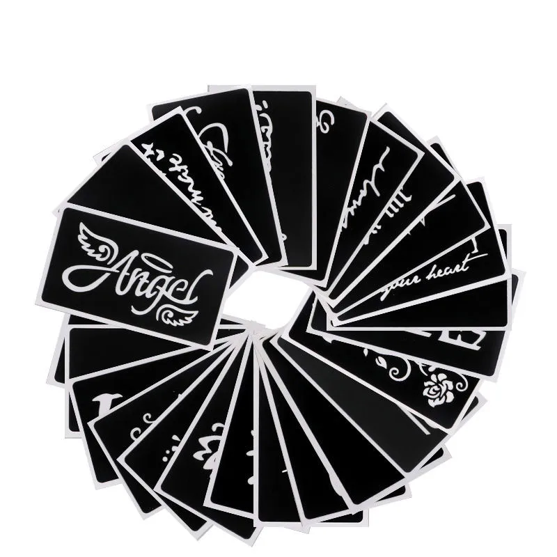 108 шт./Книга цветной рисунок хна трафарет для татуировки мехенди с блестками