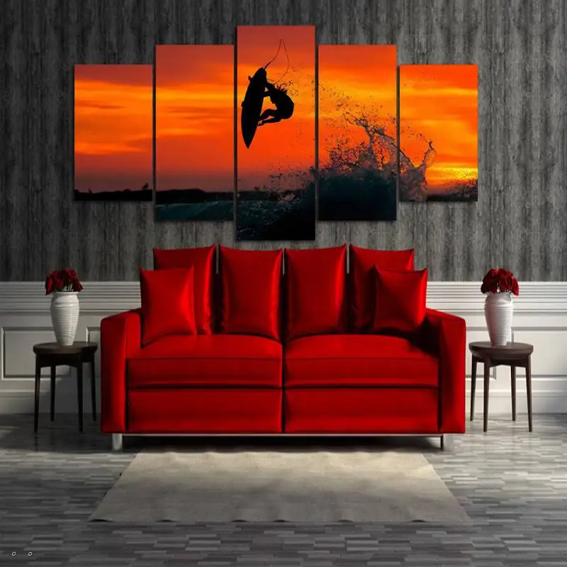 Hd печатная картина для экстремального серфинга холст печать декор комнаты