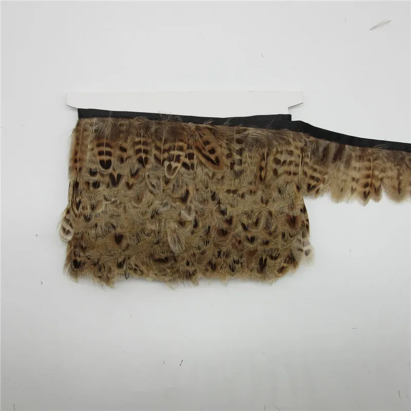A14-5.5cm YY-tesco, 1 ярд, лента из натурального фазана, перьев, окрашенная в цвет, петух, перо, отделка для свадебного украшения, аксессуары для одежды своими руками - Цвет: A14-5.5cm