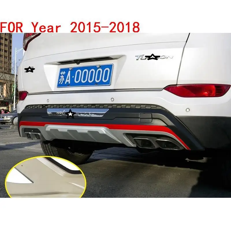 Стайлинг авто аксессуар внешний автомобильный тюнинг передняя губа Автомобильный задний диффузор бамперы 15 16 17 18 для hyundai Tucson - Цвет: Number 6