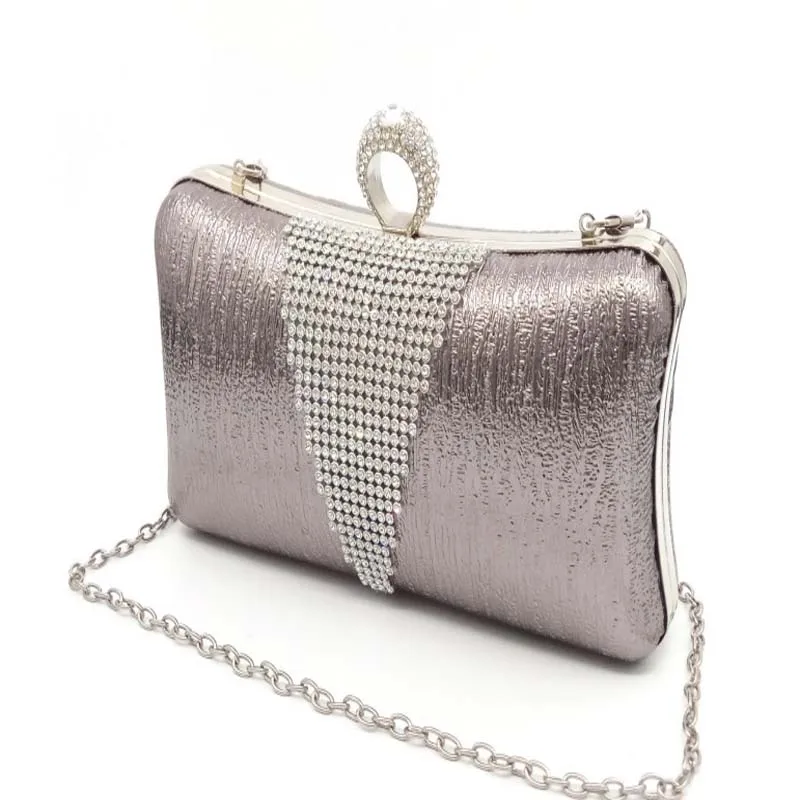 Женская вечерняя сумка Muling с кристаллами блестящая для банкета свадебные