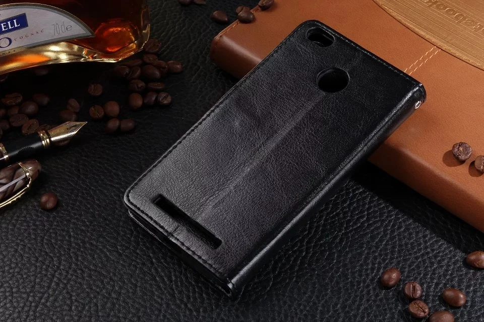 Кожаный чехол кошелек с откидной крышкой для xiaomi redmi 3s 4a 5a 4x5 6 plus note 5 4x mi 5S 5x 6x x2 5c