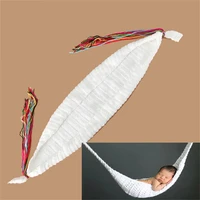 crochet white hammock newborn baby photography props crochet baby hanging cocoon for photo shoot knitted hanging bed