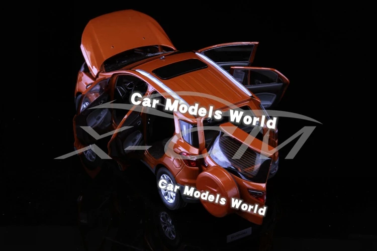 Литая под давлением модель автомобиля для Ecosport 1:18(оранжевый)+ маленький подарок