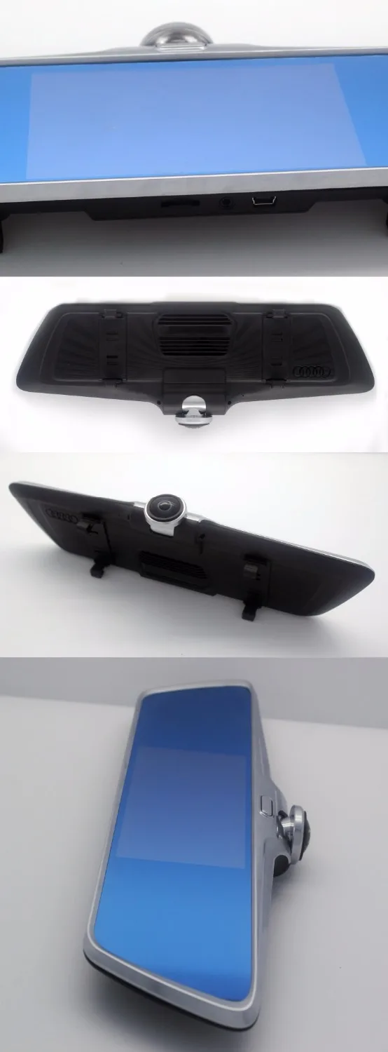 Автомобильный dvr 360 градусов панорамная Камера мониторинга 2 ch dash cam зеркало Full HD