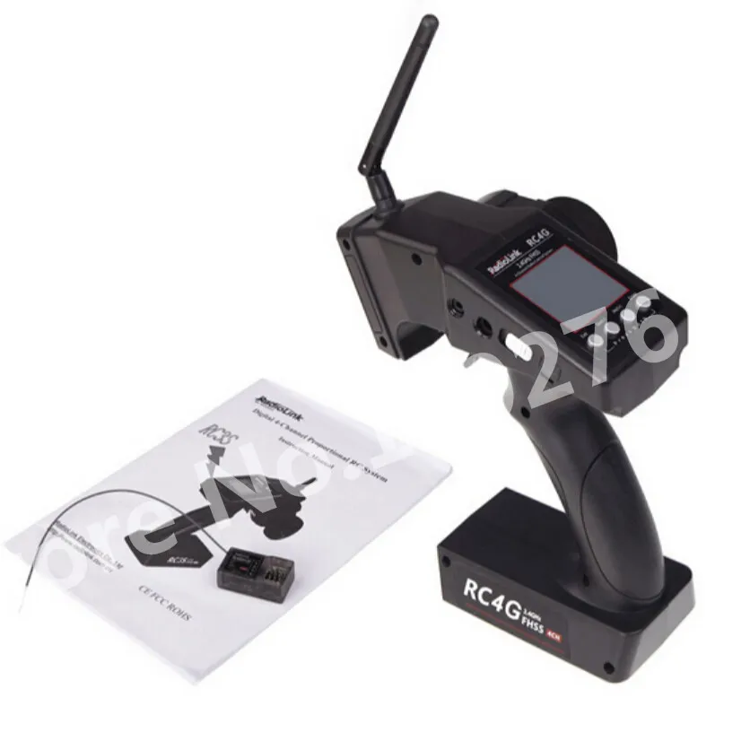 Original RadioLink RC4G 2.4G 4CH Gun Controller Transmitter + R4EH-G Receiver Radio Control System RC Car Remote Boat | Игрушки и хобби