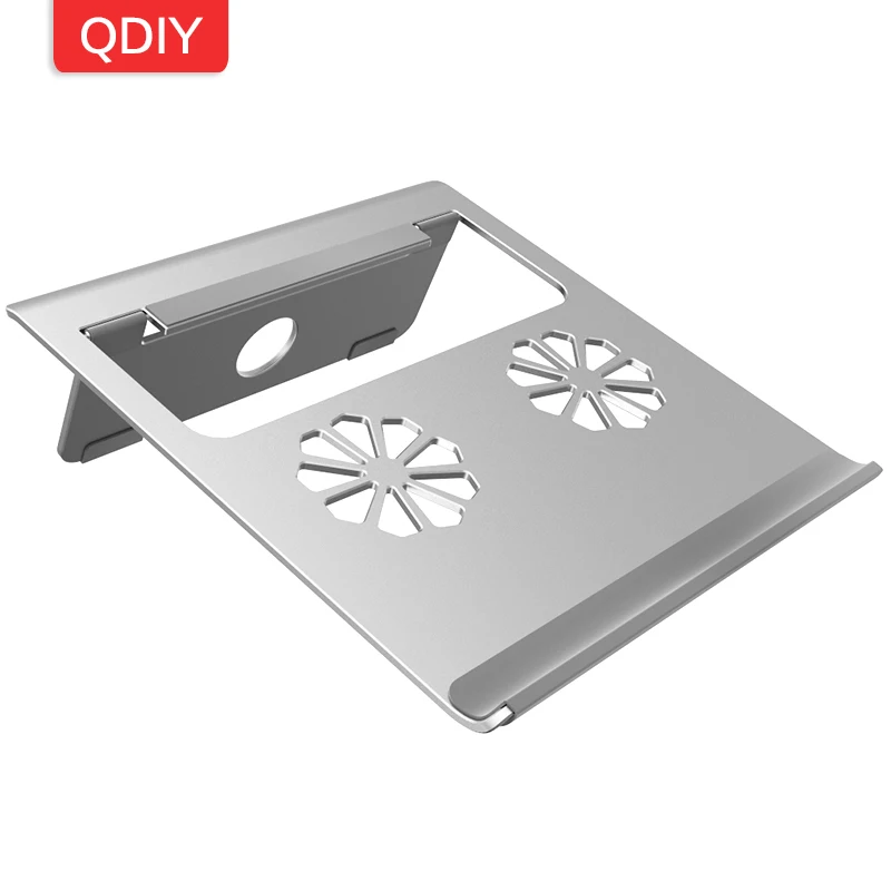 QDIY ноутбук складной радиатор Apple MAC усиленный настольная алюминиевая основа |