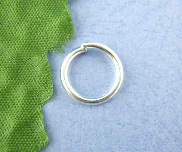 

DoreenBeads 100PCs Silver color Thick And Firm Open Jump Ring 12mm Dia.