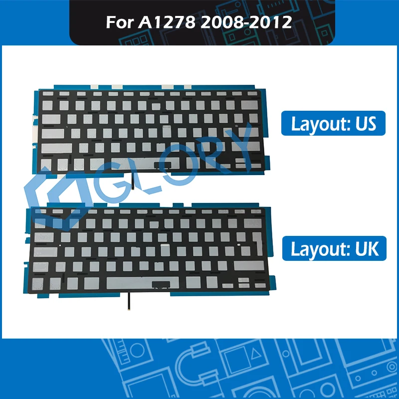 Новая клавиатура A1278 с подсветкой для Macbook Pro 13 &quot сменная Unibody 2008 2009 2010 2011 2012