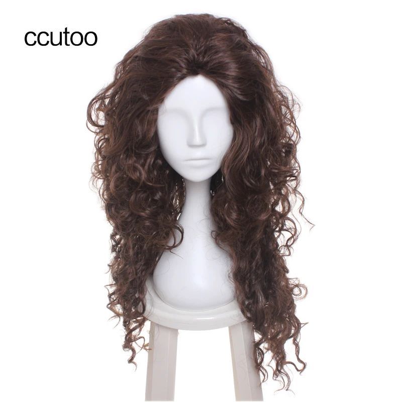 

ccutoo 70cm Bellatrix's Wig Dark Brown Wavy Long High Temperature Fiber Cosplay Full Wigs Synthetic Natural Hair