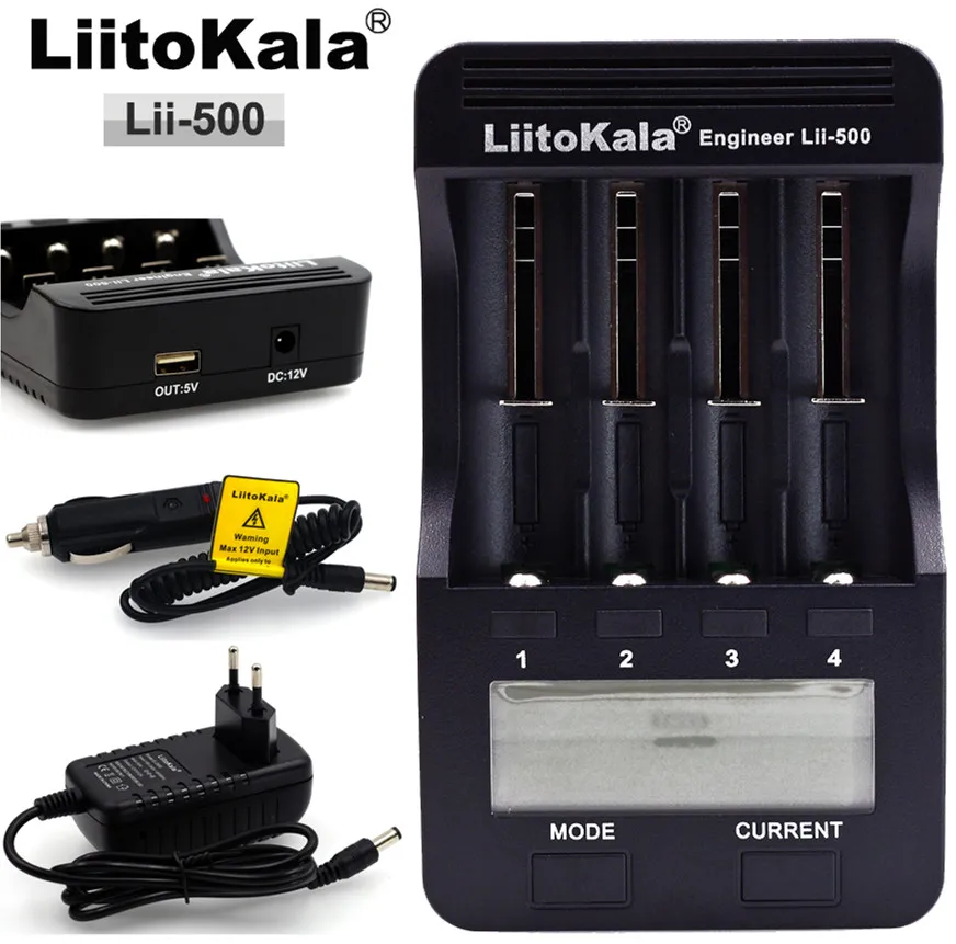 lii-500 Full set Liitokala Lii-S2 Lii-S1 Lii-PD4 Lii-500 18650 battery charger 1.2V 3.7V 3.2V AA/AAA 26650 21700 NiMH li-ion smart charger - Цвет: lii-500 Full set