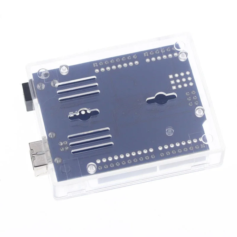 Черный пластиковый чехол из АБС пластика прозрачный футляр для Arduino UNO R3