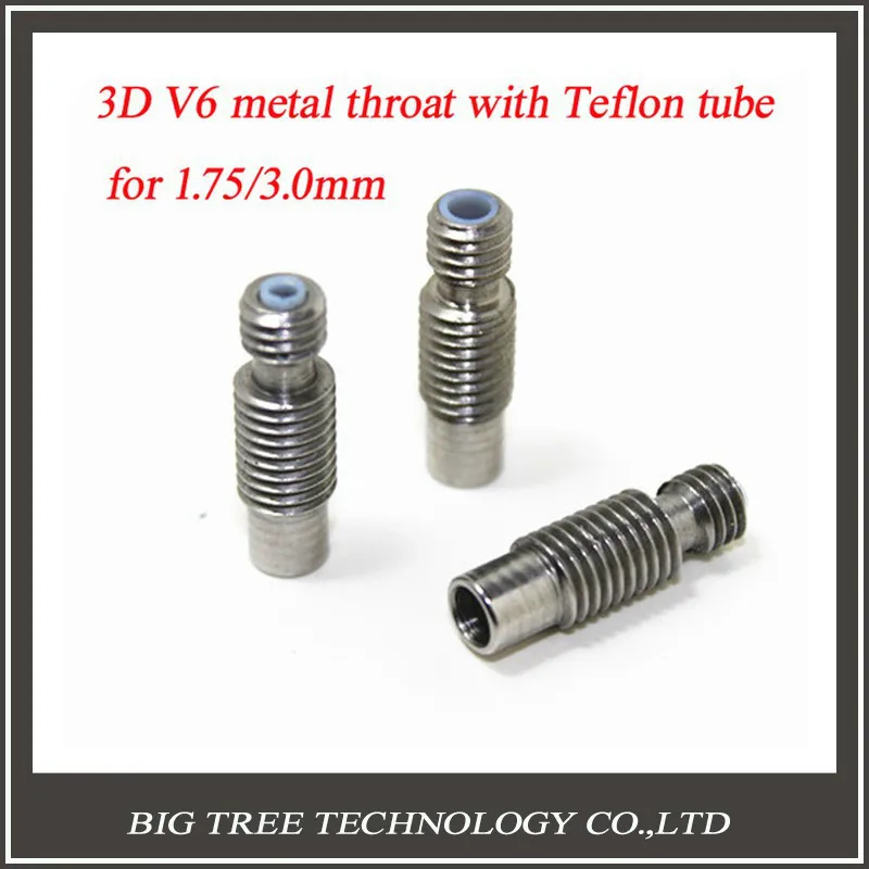 V6 Hotend сопло горло с PTFE трубы M6 для 1 75 мм/3 0 мм нити 3d принтера d202|hotend throat|hotend v63d printer