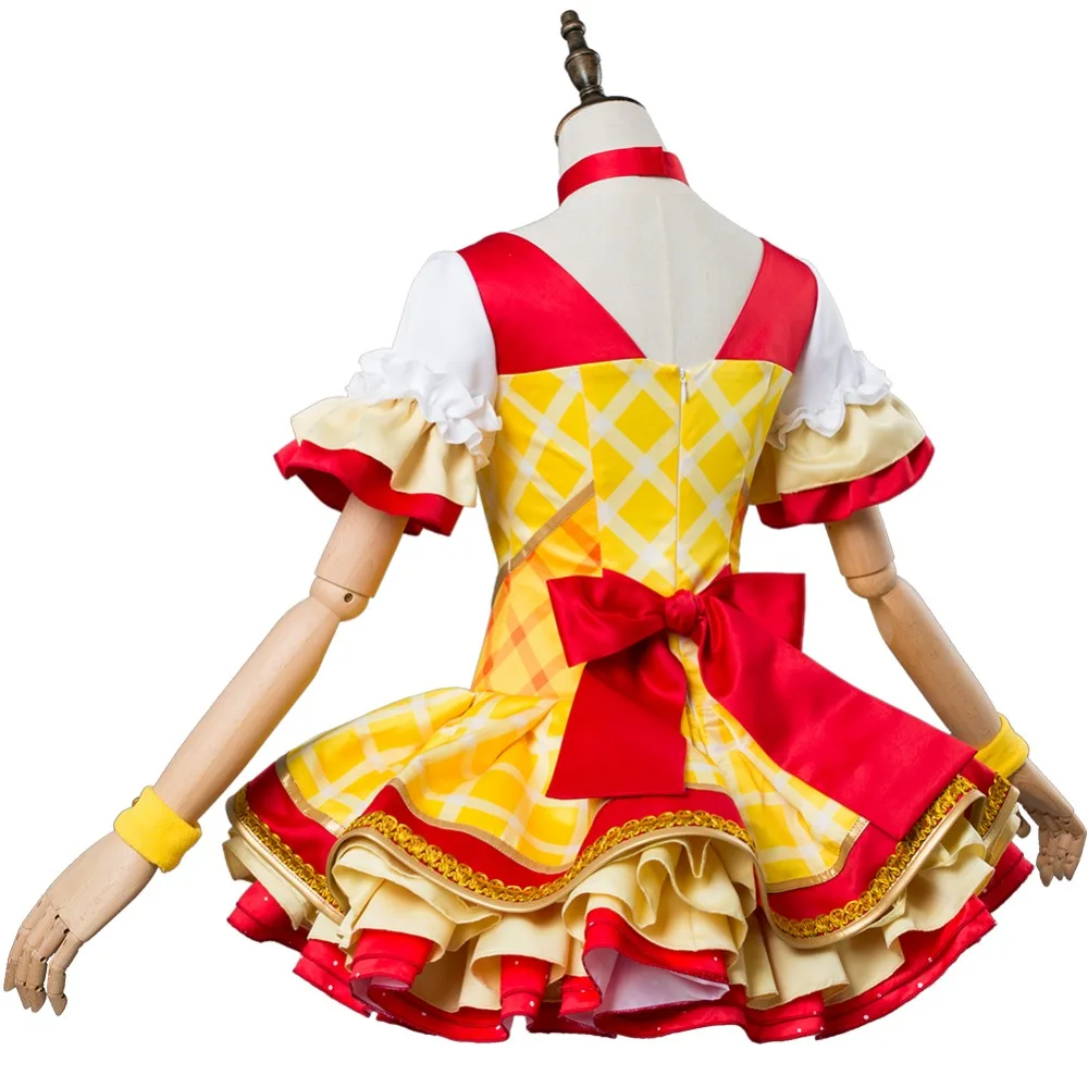 Love Live! Костюм для косплея Рин хошидора цветочный букет платье Ver. костюм кимоно
