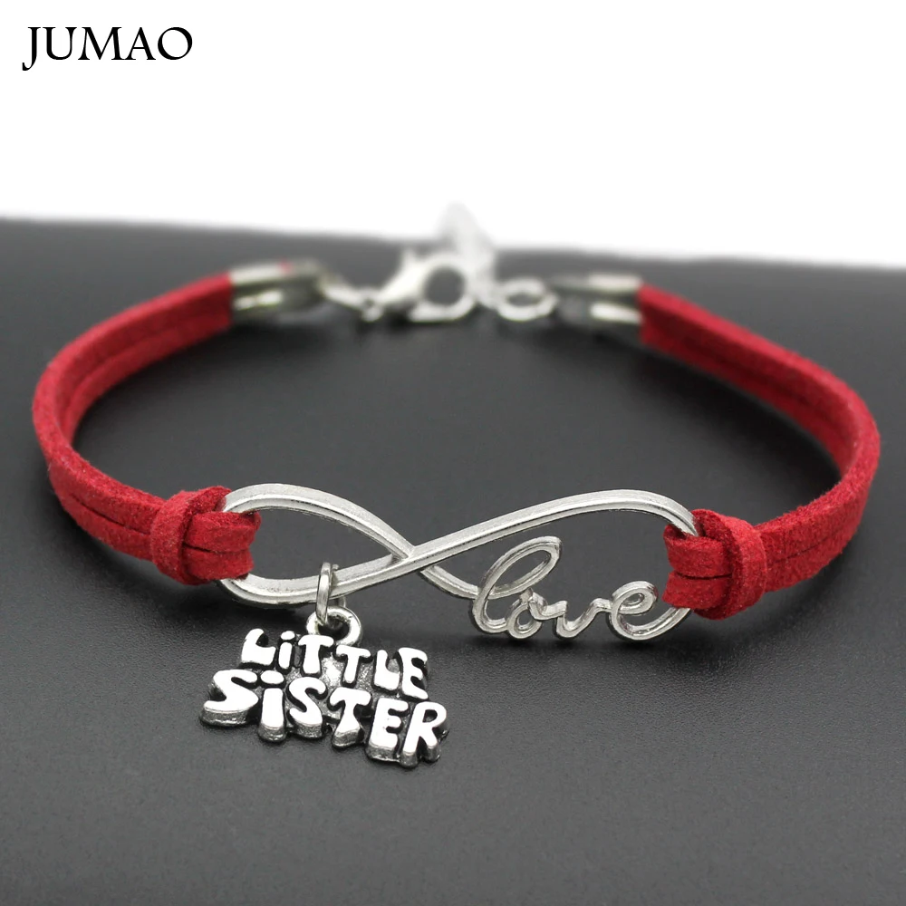 2018 Женский стильный браслет Бесконечность любовь маленькая сестра амулеты