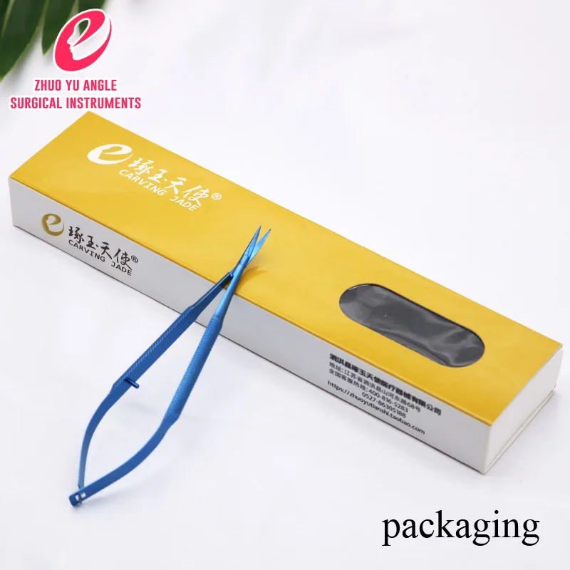 Офтальмологические микроскопические бриллиантовые ножницы диаметром 12 5 см для