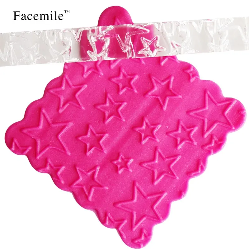 Facemile выпечки Кондитерские инструменты Fondant акрил скалка для теста торт украшение