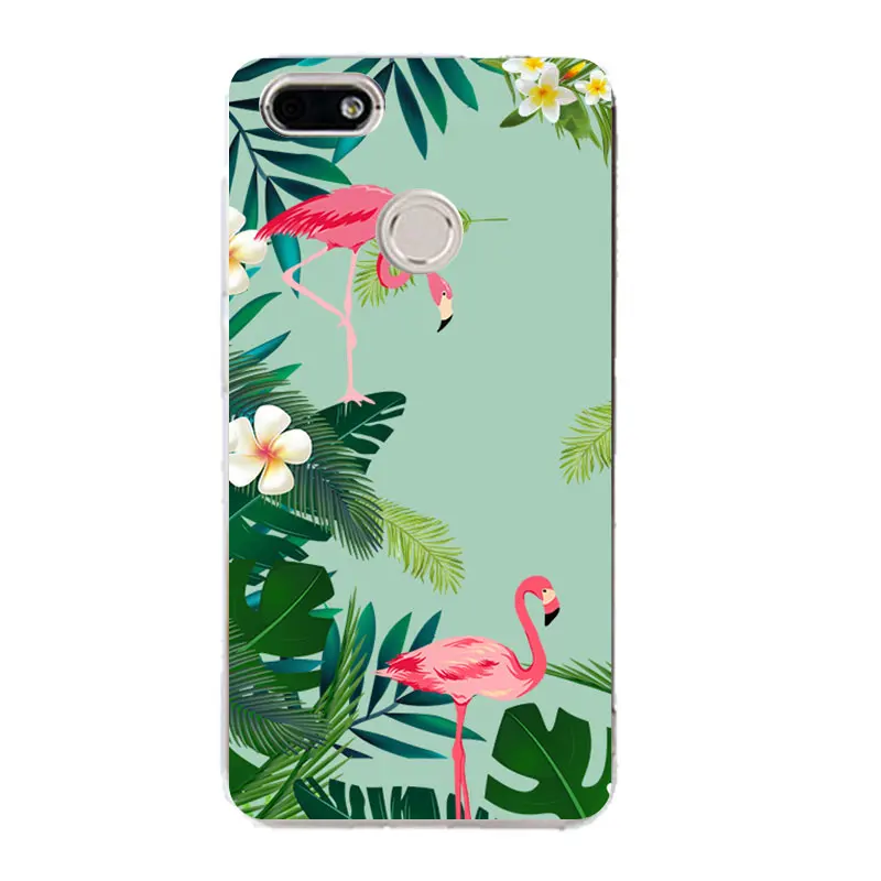 Qmswei ТПУ мягкий чехол для телефона huawei P10plus honor7 8 Y3 5A 5C 6A 6 S 3c 4c P8 P9lite яркого Фламинго