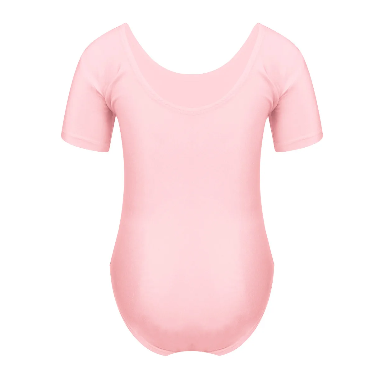ChicTry Kids Basic Solid Color Ballet Leotard Sports Bodysuit Girls Short Sleeve Stretchy Gymnastics Children Dance Wear | Тематическая