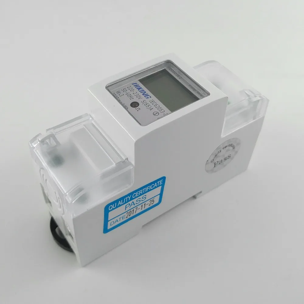 5(65) A 65A 220V 230V 60HZ 50HZ DDS238-2 однофазный din-рейка кВтч Ватт час din-рейка счетчик энергии lcd
