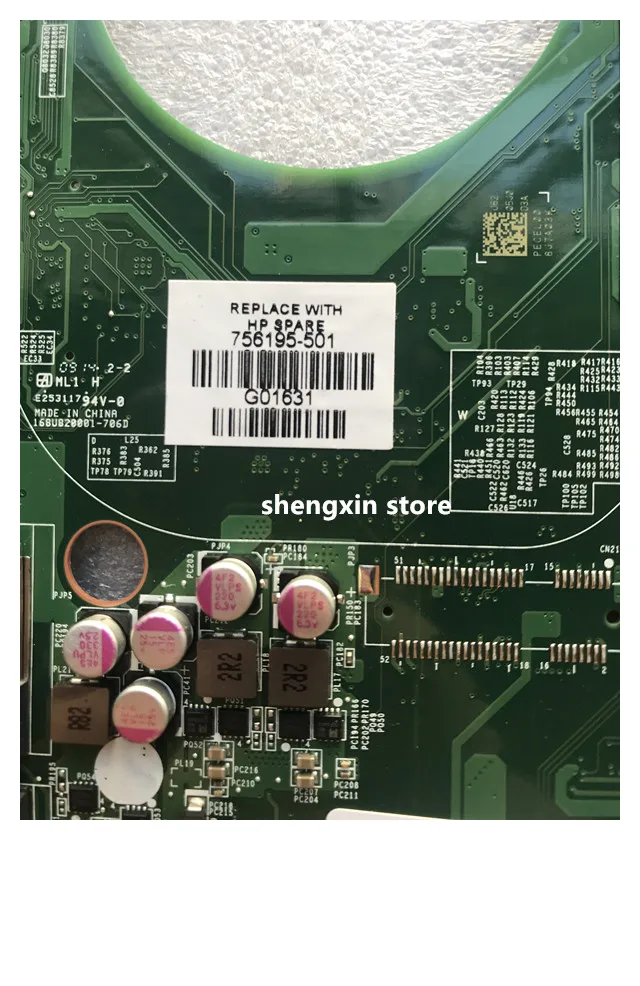 756195 501 001 для HP Pavilion 14 N Материнская плата ноутбука I5 4200U DA0U82MB6D0 REV:D протестированная