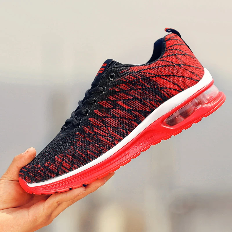 2019 Men Sneakers Running Shoes for Summer Mesh Breathable Sports Fashion Trainers Men's Plus Size |