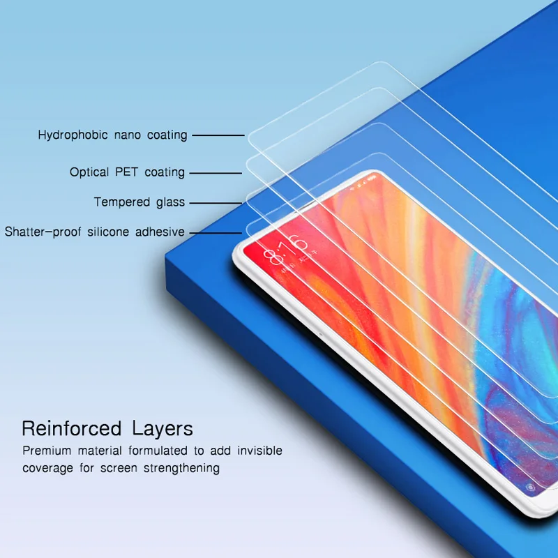 WZH 9H взрывозащищенное Закаленное стекло для Xiaomi Mi Mix 2s 2 3 Max 3 протектор экрана для Xiaomi Mi 8 8SE 6 5x 6X F1 стеклянная пленка