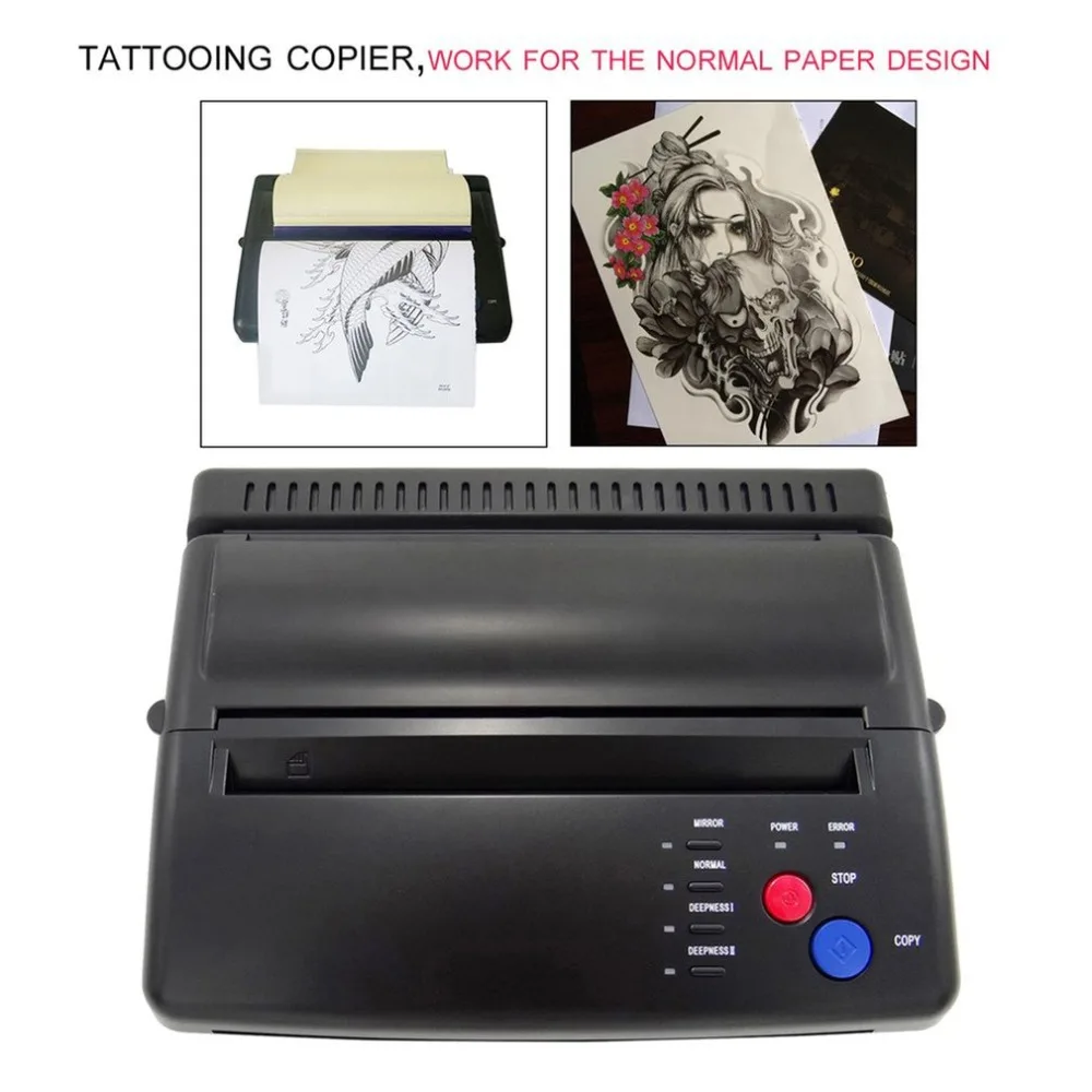 Professional Tattoo Stencil Paper Maker Transfer Machine Flash Thermal Copier Printer Tattooing Supplies US Plug 2018 New Sale | Красота и