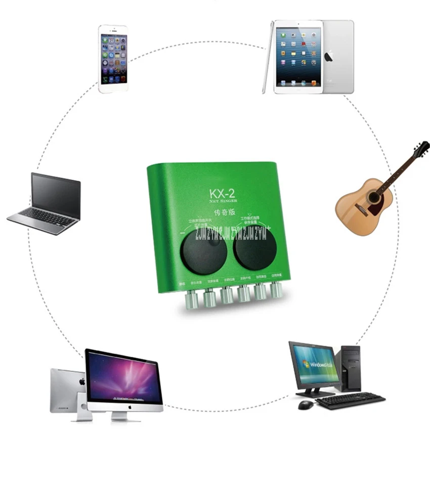 KX-2 2RCA USB звуковая карта аудио интерфейс USB адаптер для динамика микрофон для ноутбука внешняя звуковая карта сеть