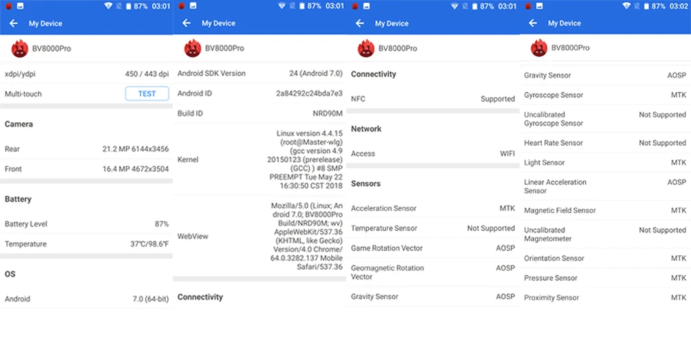 Blackview BV8000 Pro смартфон Водонепроницаемый MT6757 Восьмиядерный 6 ГБ Оперативная память 64 ГБ Встроенная память отпечатков пальцев Dual SIM мобильный телефон 16.0MP Камера NFC