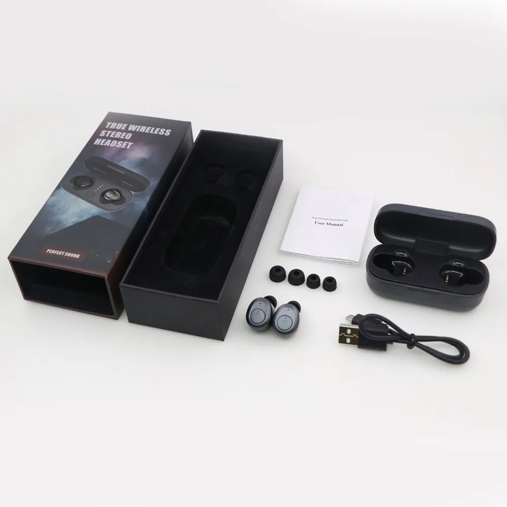 Bluetooth 5 0 наушники TWS Беспроводная Erabus HD Hi Fi стерео Спортивная гарнитура с зарядным