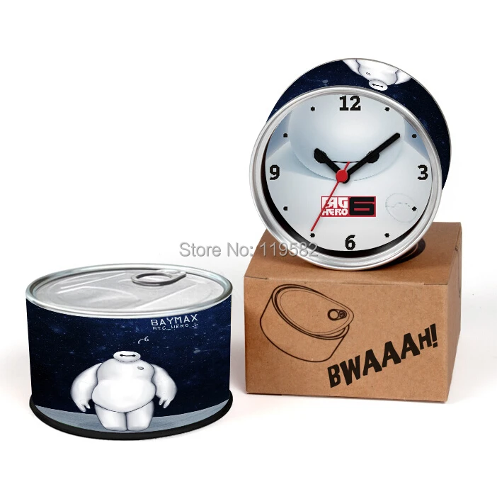 Бесплатная доставка Big Hero 6 часы Baymax Time цифровые в банке Подарочные настольные PULSO