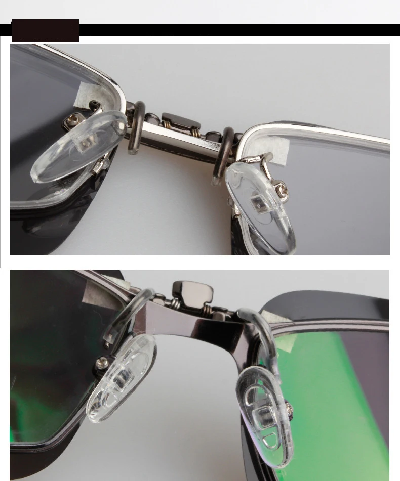 DRESSUUP поляризационные мужские солнцезащитные очки на клипсе с линзами ночного